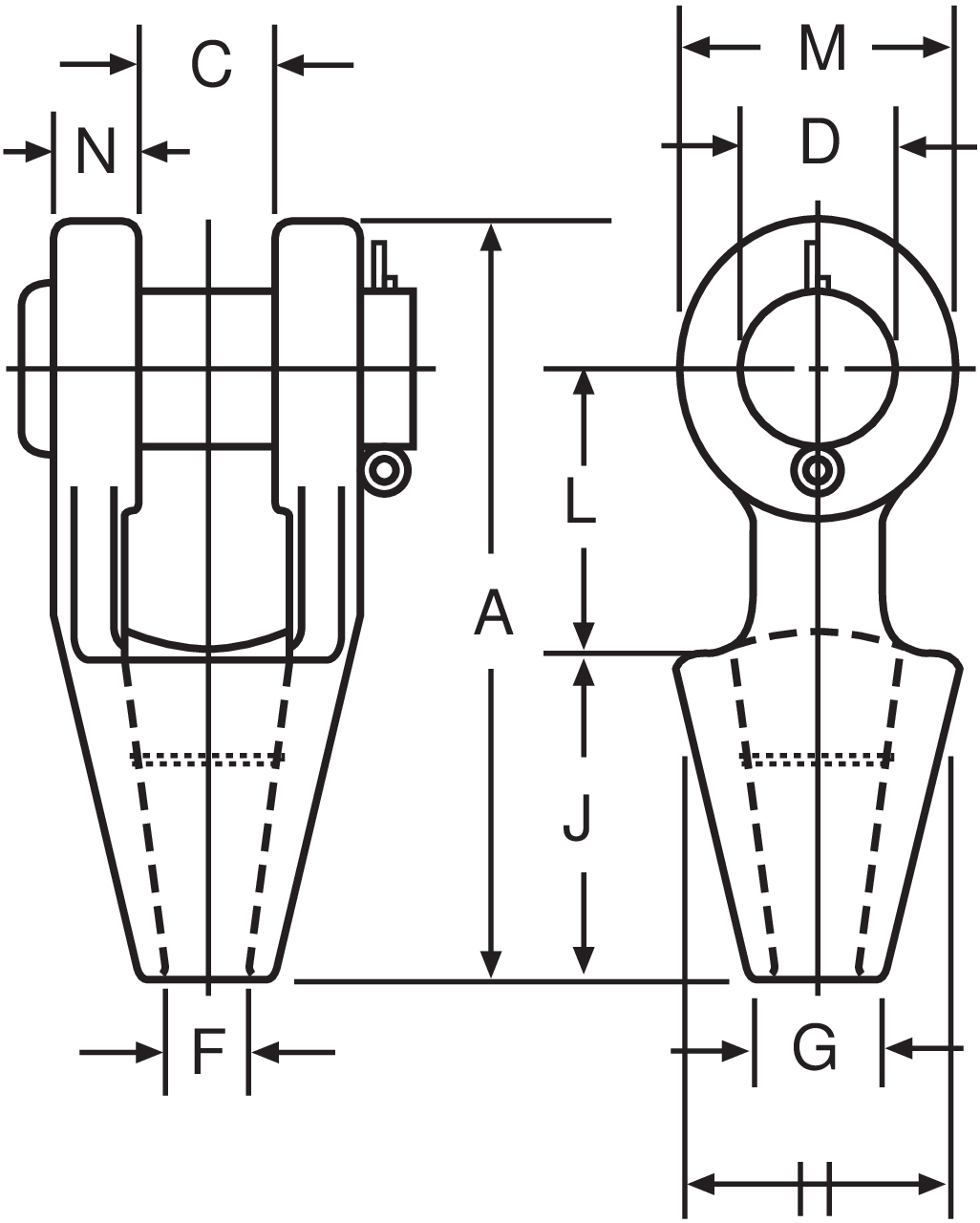 Crosby G416 SPELTER SOCKET