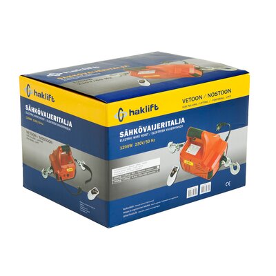 Electric wire hoist with remote control 230V 50Hz VANOS250 boxed