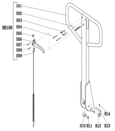 Pallet truck with scale 2500 kg