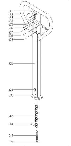 High lift pallet truck 1000 kg