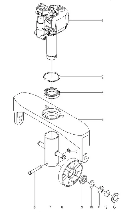 High lift pallet truck 1000 kg