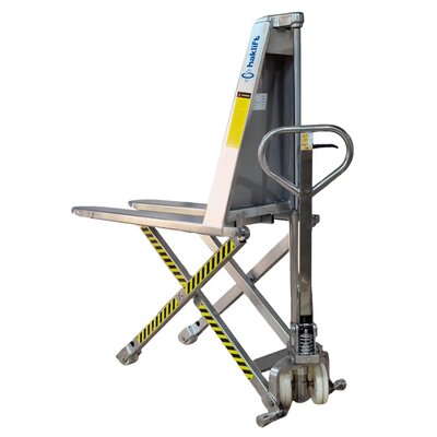 Stainless steel high lift pallet truck