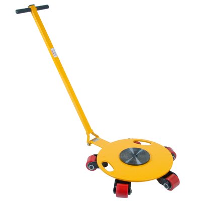 Cargo trolleys with drawbar and turnable wheels