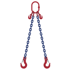 Two leg chain sling with SHC latch hooks