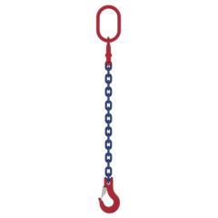 One leg chain sling with MC1 masterlink and SHC latch hook