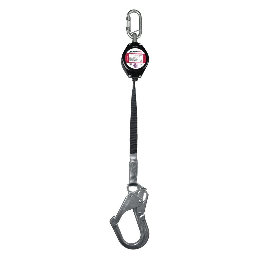 Mini Fall Arrest Block POWERTEX MBW25 Mini Fall Arrest Block with Webbing - POWERTEX MBW25