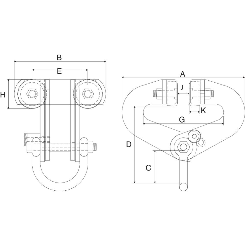 Superclamp A Rollfahrwerk
