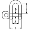 D-Shackle AISI-316