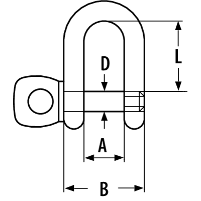 D-Shackle AISI-316