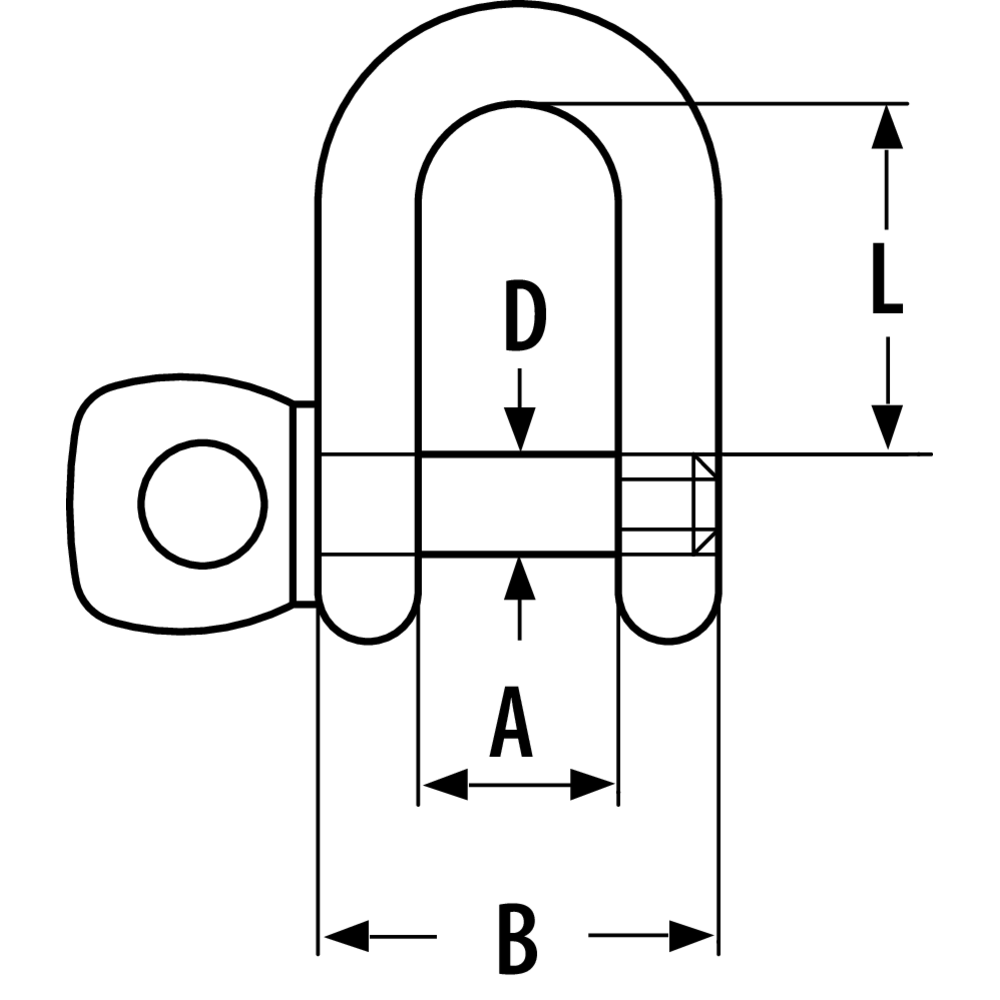 D-Shackle AISI-316