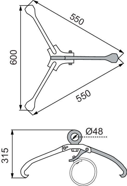 Drum grab DG10 drawing