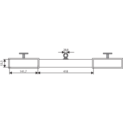 DTS fork truck barrel clamp