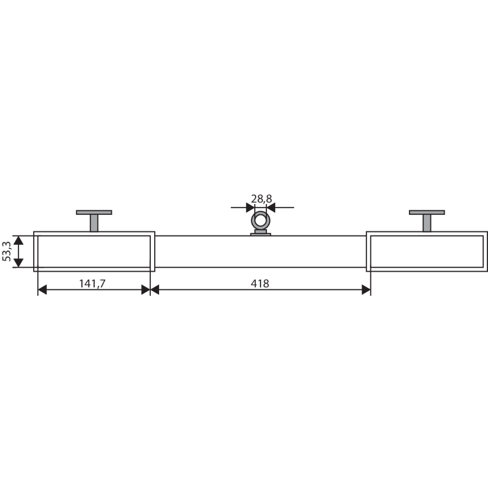 DTS fork truck barrel clamp