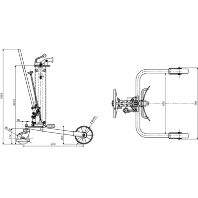 Fasswagen hydraulisch REMA DH 