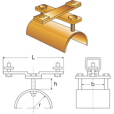 C-Profil Flachleitungs-Endklemme REMA