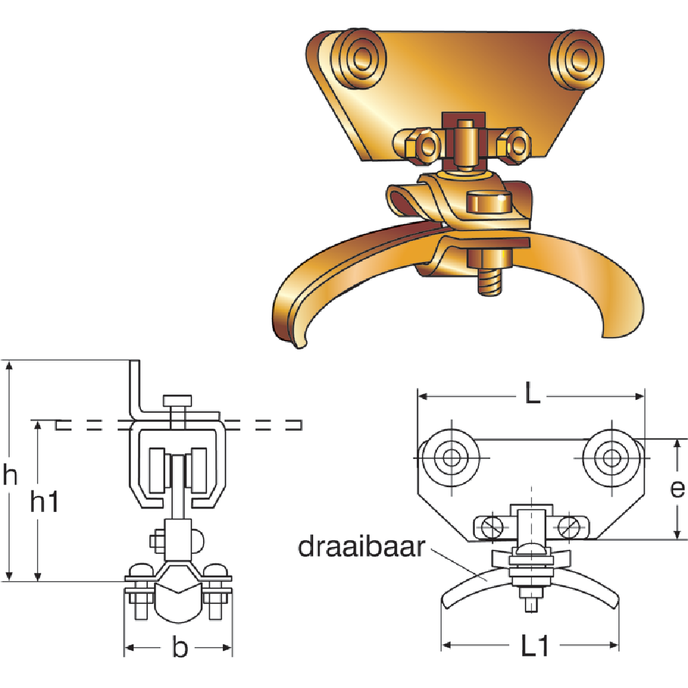 Round cable carriage