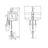 FAH 400 V electric chain hoist 1 speed
