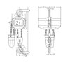 FAH 400 V electric chain hoist 1 speed