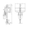 FAH 400 V electric chain hoist 1 speed