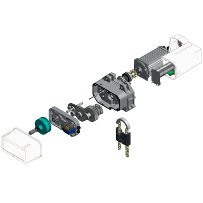Elektrokettenzug REMA SR 400V mit 24V Schützensteuerung