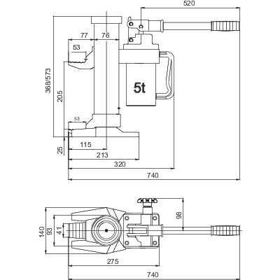 Maschinenheber hydraulisch REMA RMH 