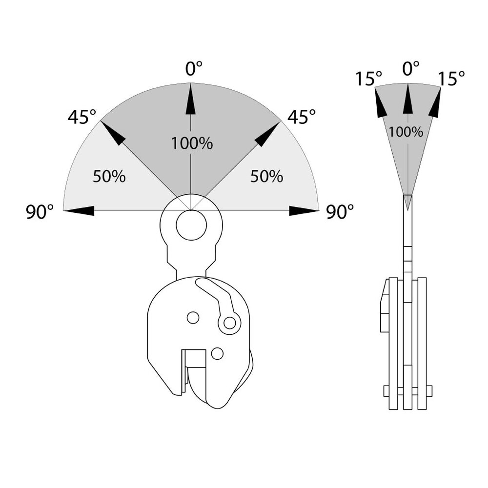 Vertikal-Hebeklemme REMA CS-H (max. Härte 50RC)