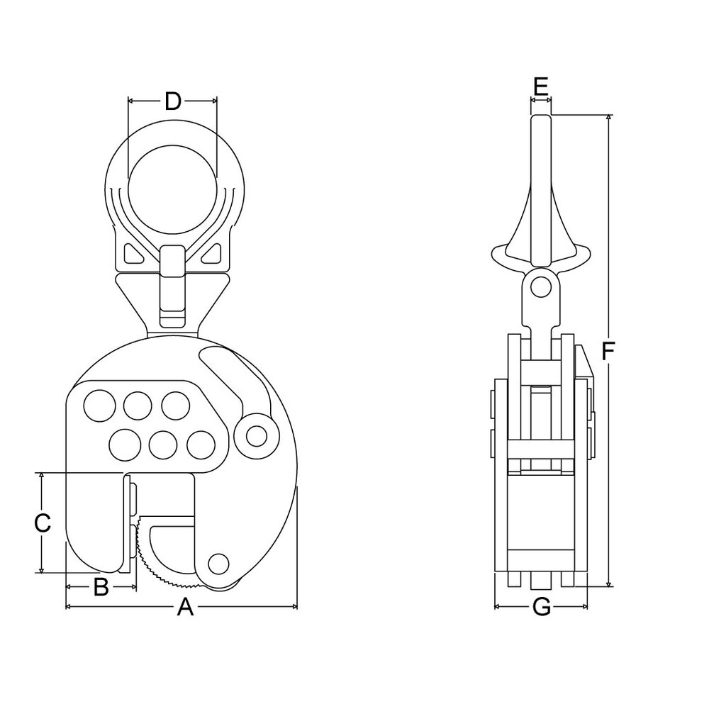CSEU vertical lifting clamp