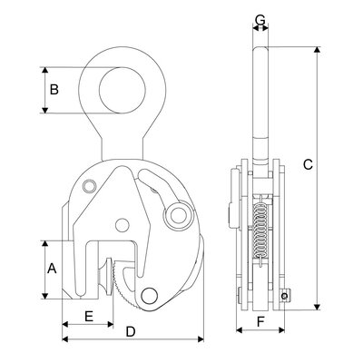 Vertikal-Hebeklemme REMA CBT