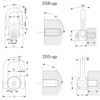 Screw suspension eye DSR/DSS