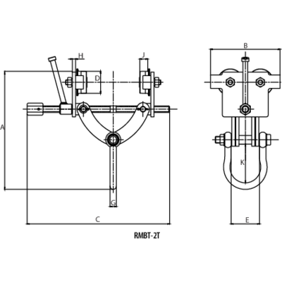 Spindel-Rollfahrwerk REMA RMBT