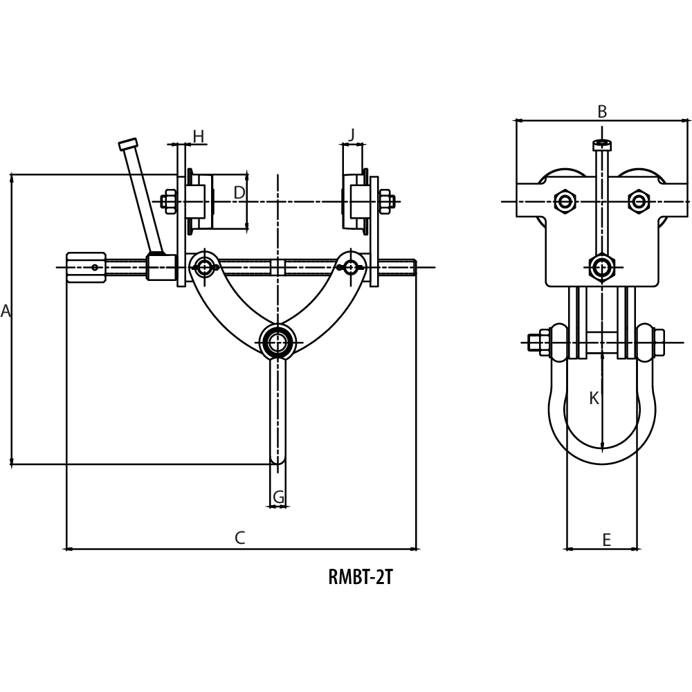 Spindel-Rollfahrwerk REMA RMBT