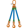 3-leg round sling assy with chain components (G10)