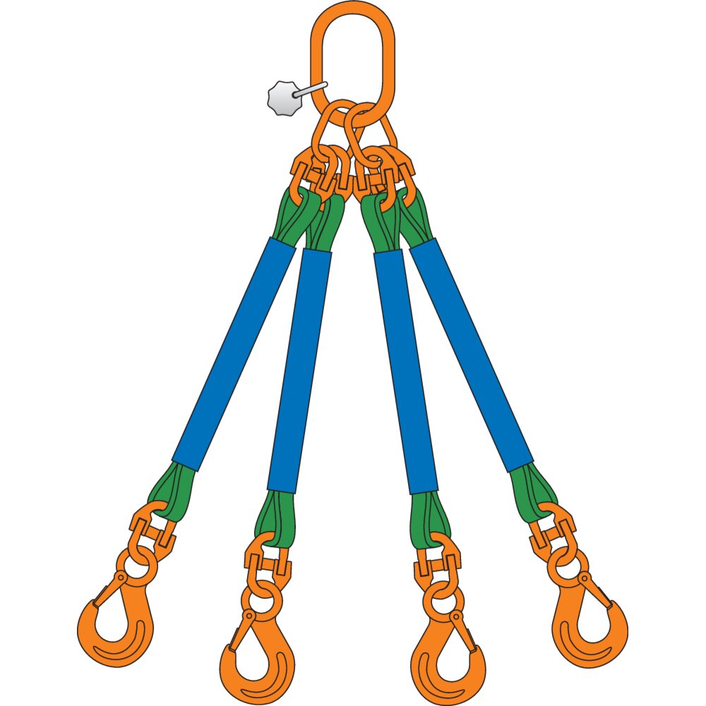 1m ENDLESS SLINGS round lifting strap cargo transporting load construction site 
