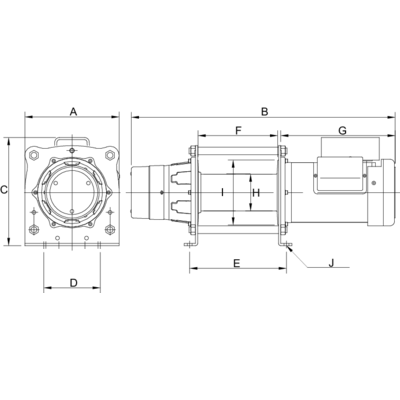 Elektrische Hub-/Zugwinde CP 230 V AC