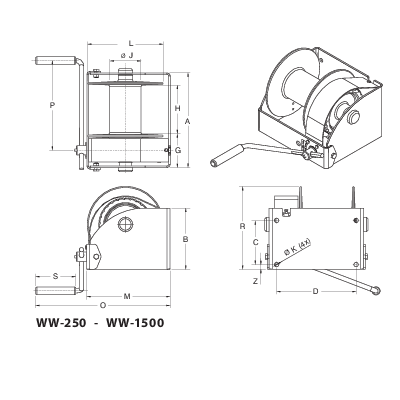 Schneckenradwinde REMA WW 