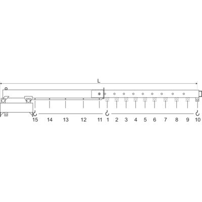 Forklift crane arm HKA