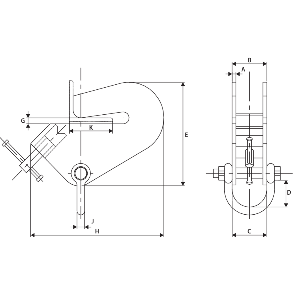 RMAC Beam Clamp - Adjustable and Quick Assembly | CERTEX Germany