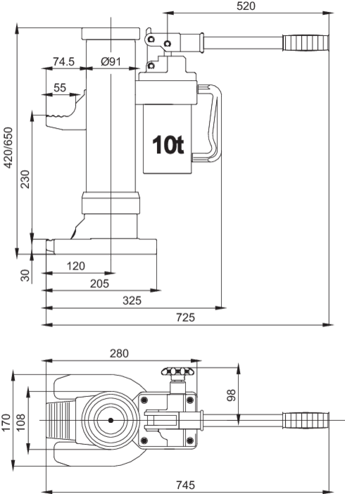 RMH hydraulic machine jack | CERTEX Germany