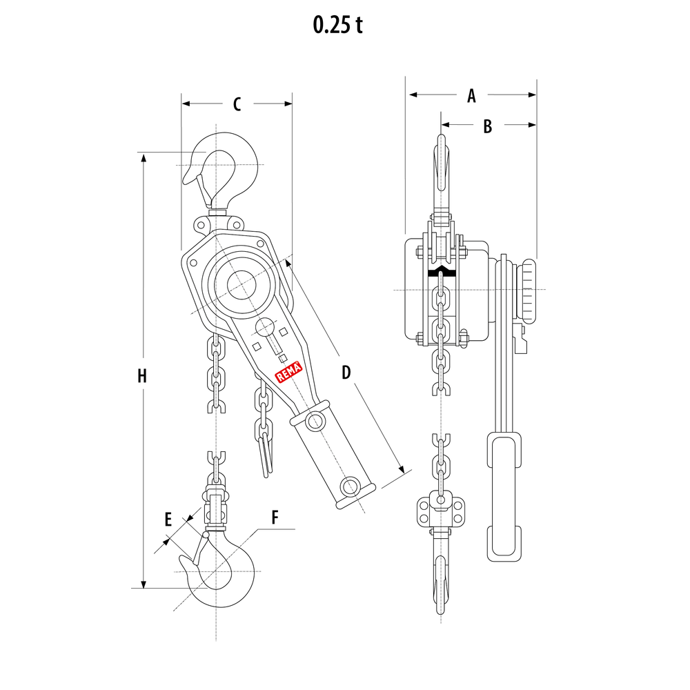 REMA X-Line lever hoist | CERTEX Germany