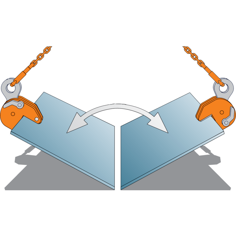 CS vertical plate lifting clamps | CERTEX Germany