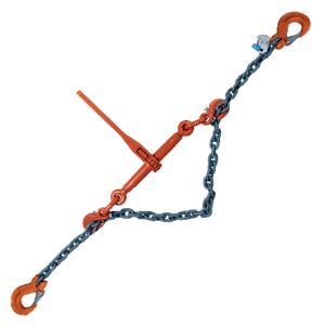 TRIZERATOP Zurrgurt Zurrkette, Spannkette, zweiteilig 6,3t, 8mm 3,5m ( Zurrkette, Spannkette, zweiteilig 6,3t, 8mm