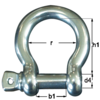 Shackle AISI 316, 304 type H