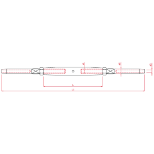 Rigging Screw with 2 Terminals SS