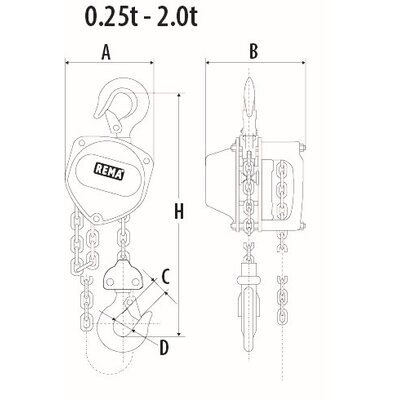 Handkettenzug Rema Select 200