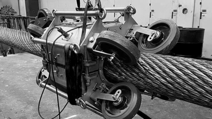 Magnetinduktive Seilprüfung MRT Ropewatcher