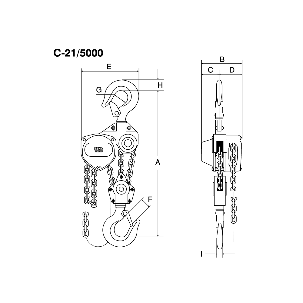 Handkettenzug REMA C-21