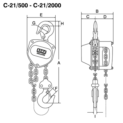 Handkettenzug REMA C-21