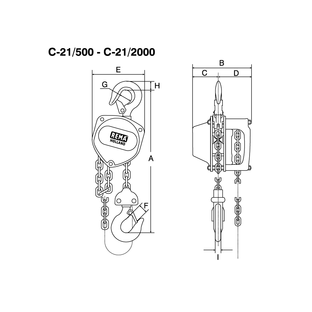 Handkettenzug REMA C-21