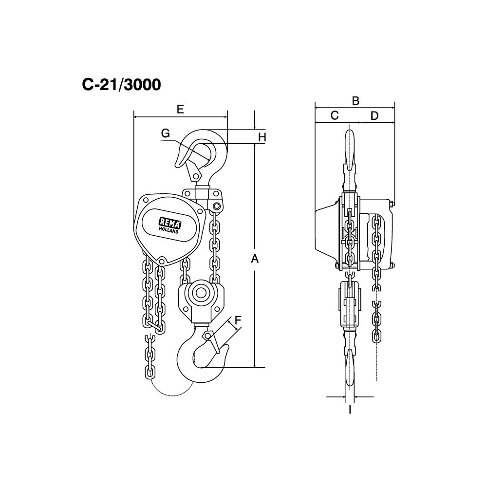 Handkettenzug REMA C-21
